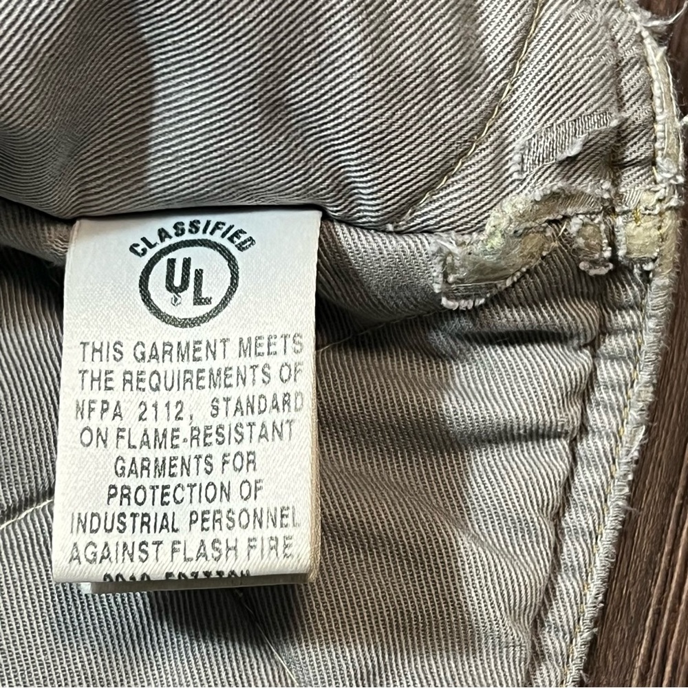 Bulwark Protective Work Vest Brown Canvas Snap Lined Flame Resistant Sz.XL RG. - Picture 7 of 9